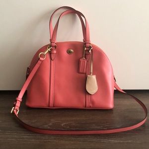 Pink coach purse